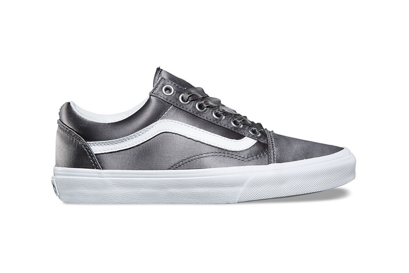 vans old skool authentic womens sneakers satin lux pack silk rose gold pink silver blush ribbon