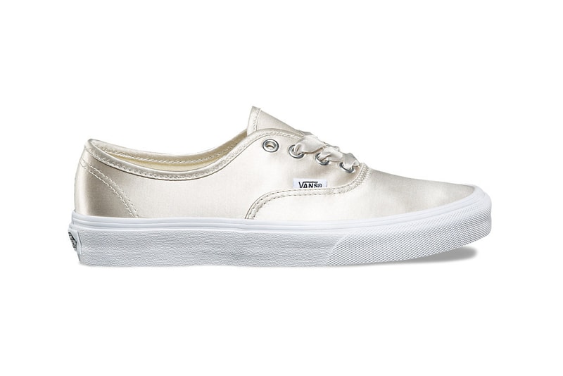 vans old skool authentic womens sneakers satin lux pack silk rose gold pink silver blush ribbon