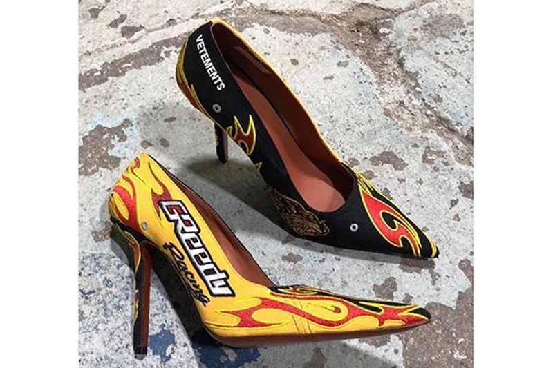 Vetements Fall Winter 2018 Racing Stiletto Heels