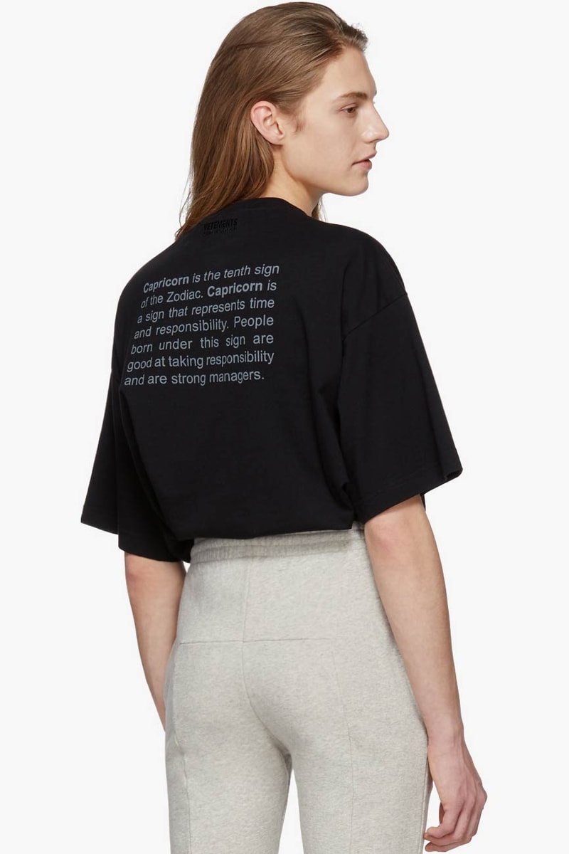 Vetements Horoscope T-Shirt Capricorn