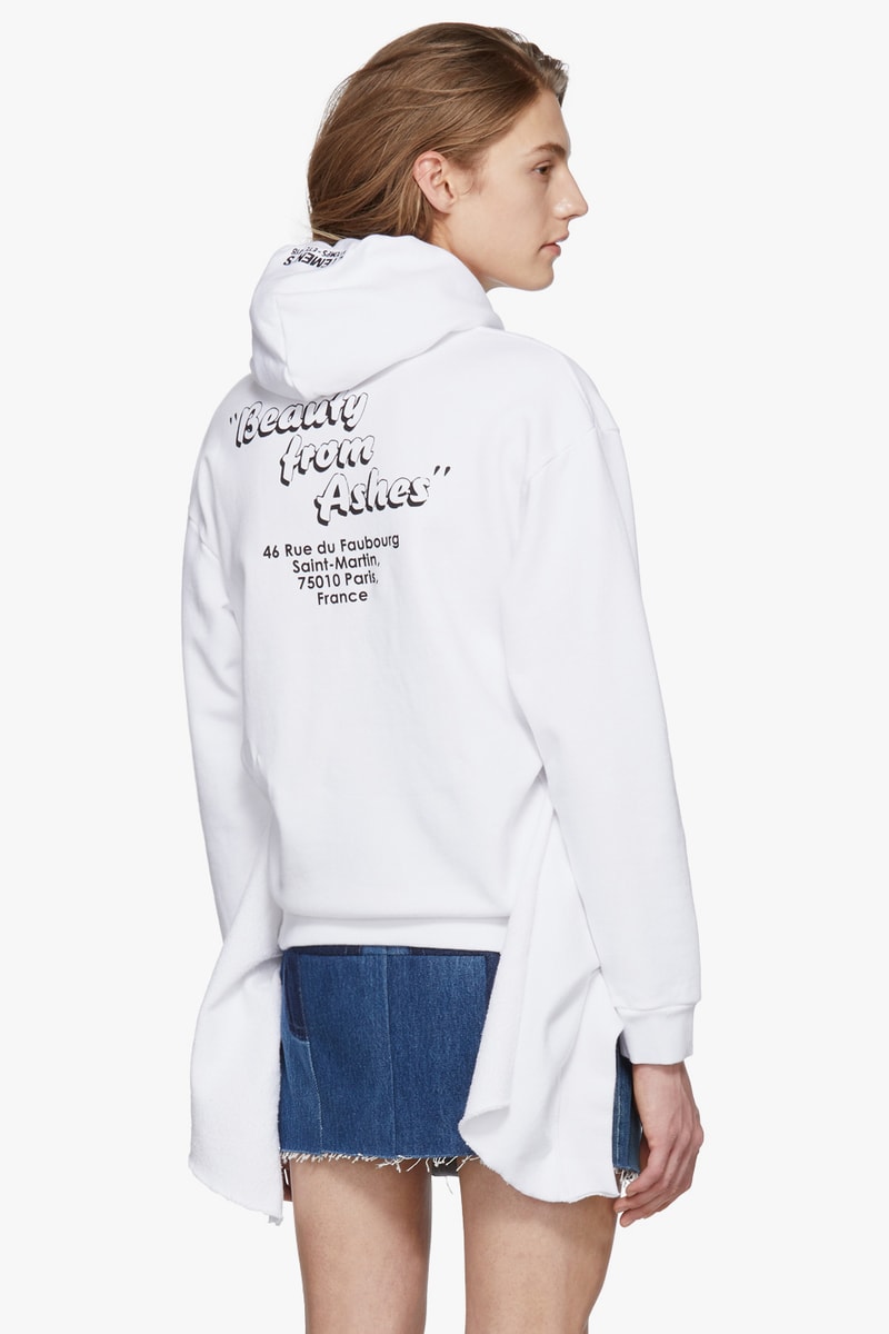Vetements Hometown Collection Hoodie T-shirt Black White Print Simple Streetwear