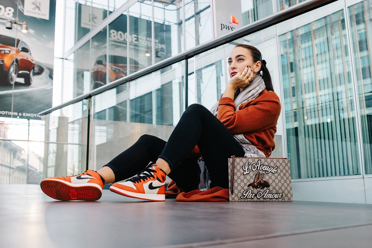 Sneakerhead Jeanne Santoli Instagram Viewmore Nike Sneaker Air Max Jordan 1 Red White Black Collector Baes with Kicks Off White Virgil Abloh Air Max 1 Patta Paris Titolo Switzerland