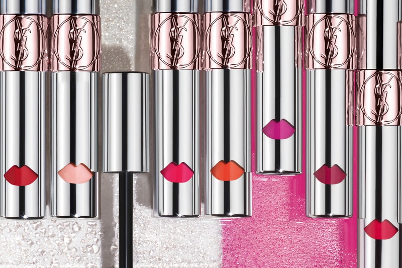 YSL Beauty Volupté Liquid Color Balm Lipstick Saint Laurent Makeup Red Pink Orange Swatches