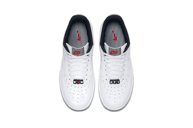 Nike Air Force 1 Valentine's Day Release White Heart Detail Limited Edition AF1 Silhouette