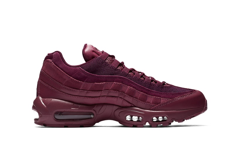 Nike Air Max 95 Vintage Wine Silhouette Burgundy Red Purple Dark Oxblood Shoe Sneaker