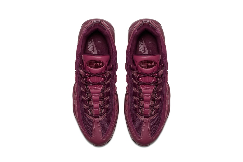 Nike Air Max 95 Vintage Wine Silhouette Burgundy Red Purple Dark Oxblood Shoe Sneaker