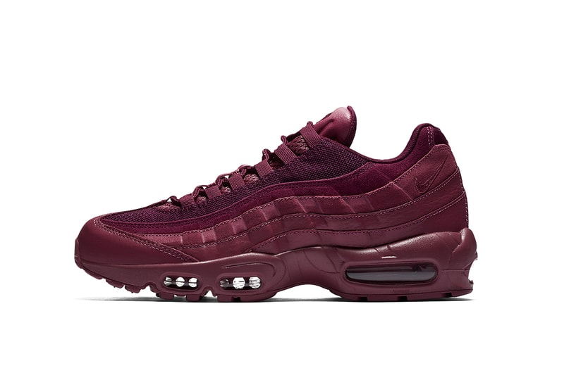 Nike Air Max 95 Vintage Wine Silhouette Burgundy Red Purple Dark Oxblood Shoe Sneaker