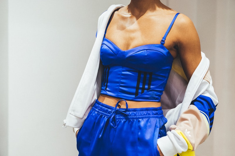 adidas Originals Daniëlle Cathari Presentation New York Fashion Week 2018 White Track Jacket Blue Bra Top
