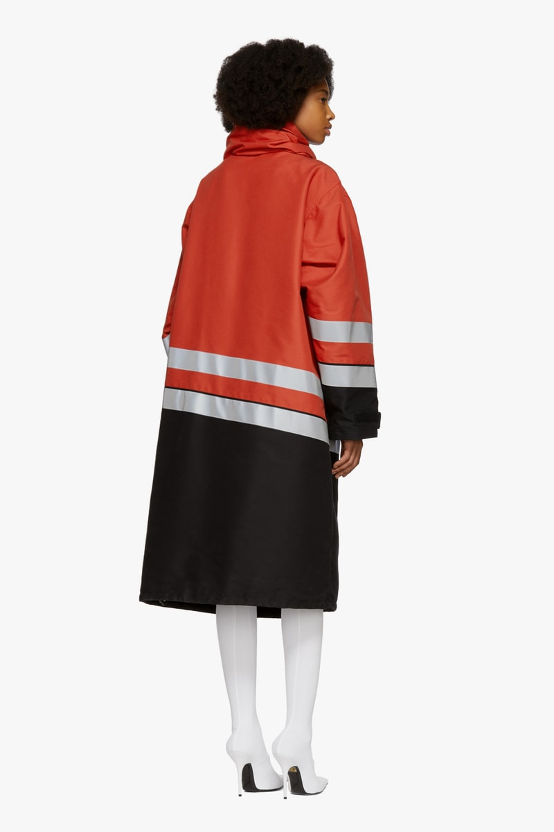 Balenciaga New Winter Coat Puffer Jacket SSENSE Silver Red Outerwear Reflective Demna Gvasalia