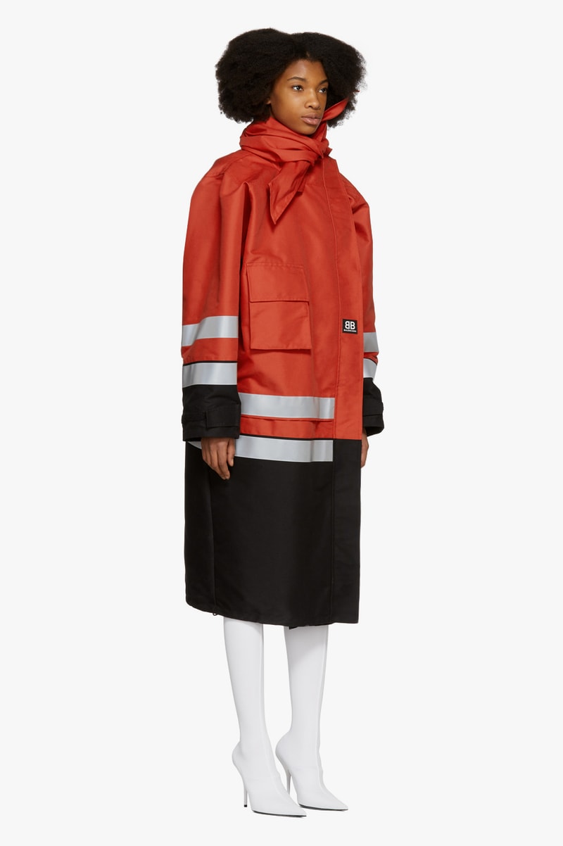 Balenciaga New Winter Coat Puffer Jacket SSENSE Silver Red Outerwear Reflective Demna Gvasalia