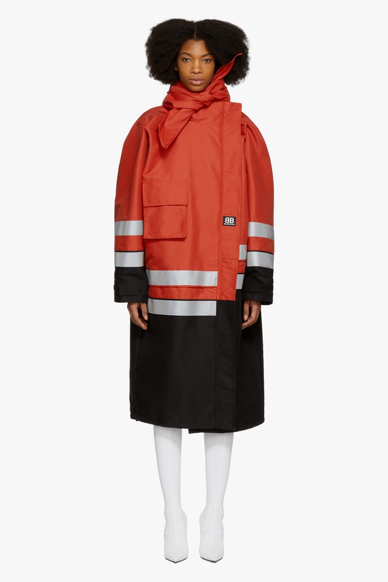 Balenciaga New Winter Coat Puffer Jacket SSENSE Silver Red Outerwear Reflective Demna Gvasalia