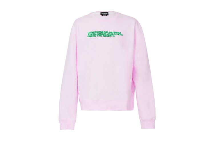 Calvin Klein Releases a Perfect Pink Sweater For New York Fashion Week