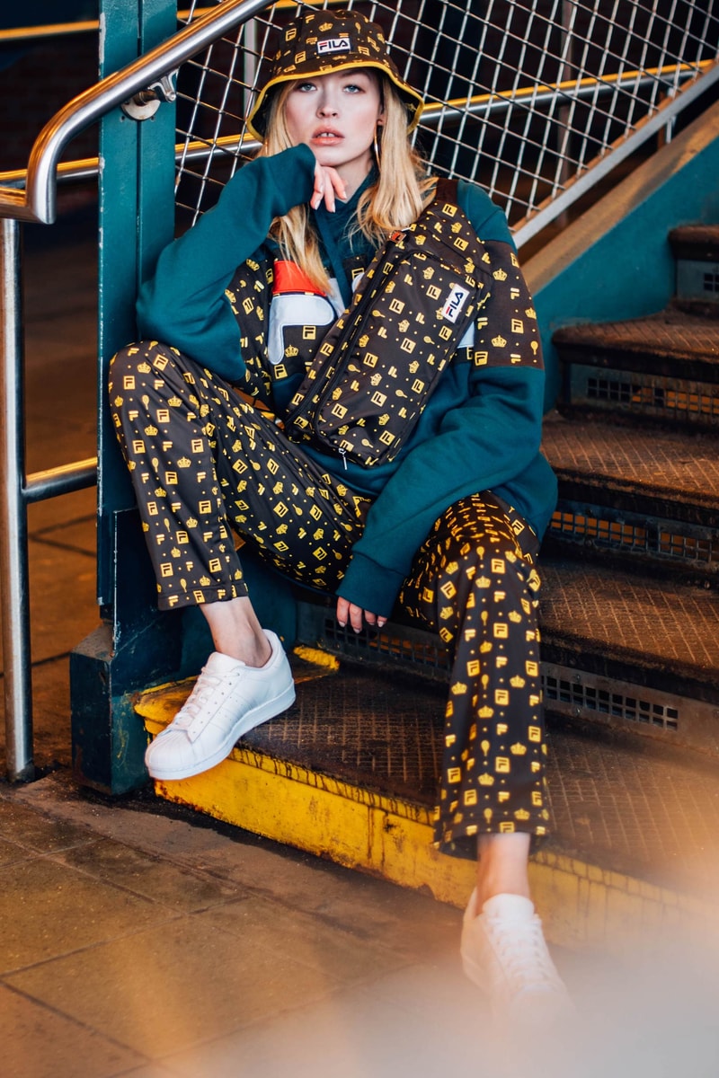 FILA Tracksuit Logo Brown Coney Island Editorial