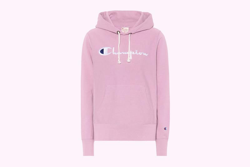 Cozy Girls, Champion Just Dropped Another Must-Cop Pink Logo Hoodie