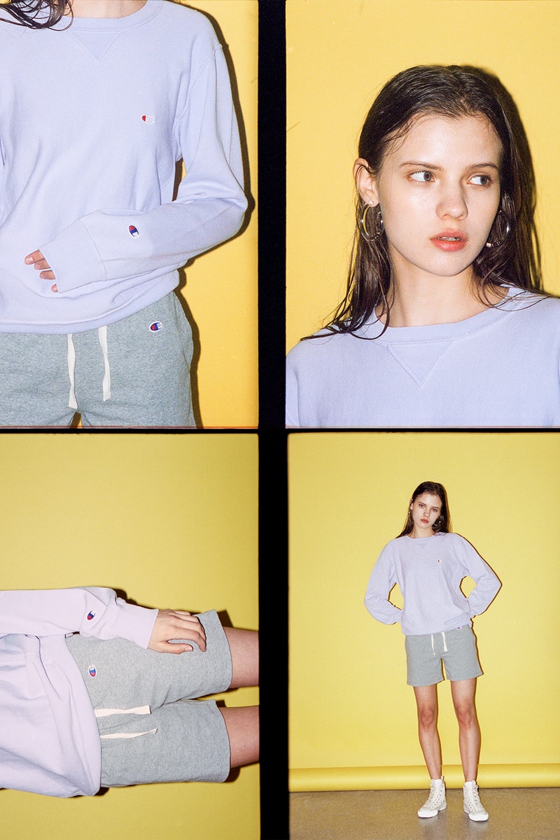 Champion Spring Summer 2018 lookbook ss18 japan korea womens logo sweatshirt t shirt track pants jacket