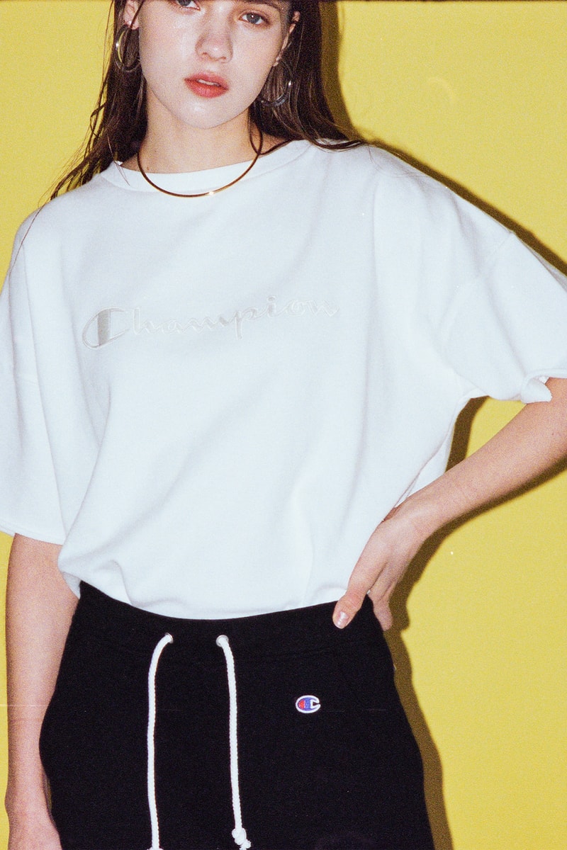 Champion Spring Summer 2018 lookbook ss18 japan korea womens logo sweatshirt t shirt track pants jacket