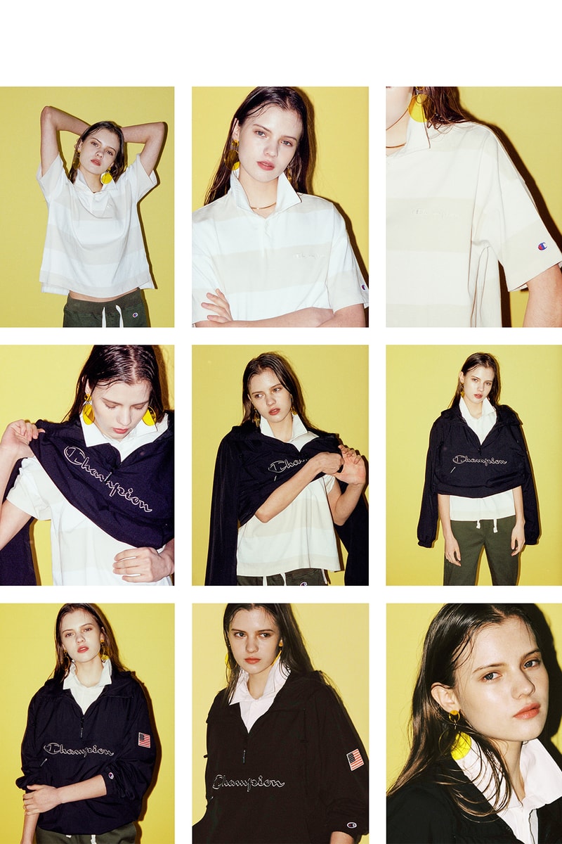 Champion Spring Summer 2018 lookbook ss18 japan korea womens logo sweatshirt t shirt track pants jacket