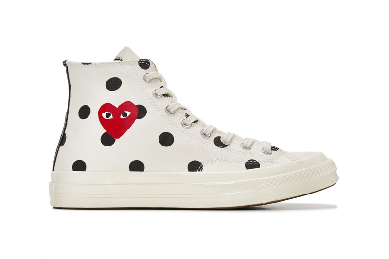comme des garcons play converse chuck taylor all star 70 where to buy collaboration polka dot heart dover street market restock