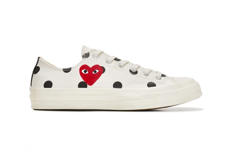 comme des garcons play converse chuck taylor all star 70 where to buy collaboration polka dot heart dover street market restock
