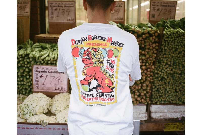 Dover Street Market Year of the Dog Collection NikeLab A Bathing Ape Stussy T-Shirt White