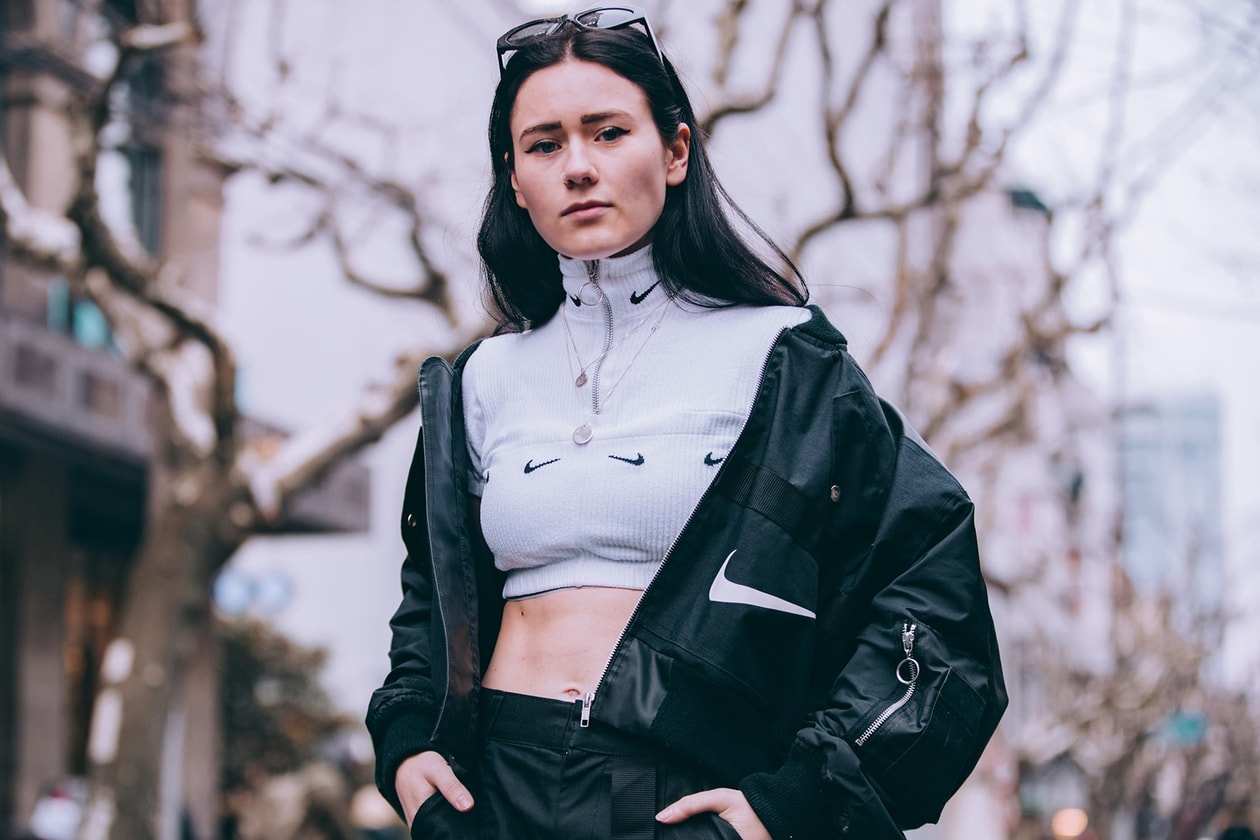 Mini Swoosh Alexandra Alex Hackett miniswoosh london nike designer alch essentials