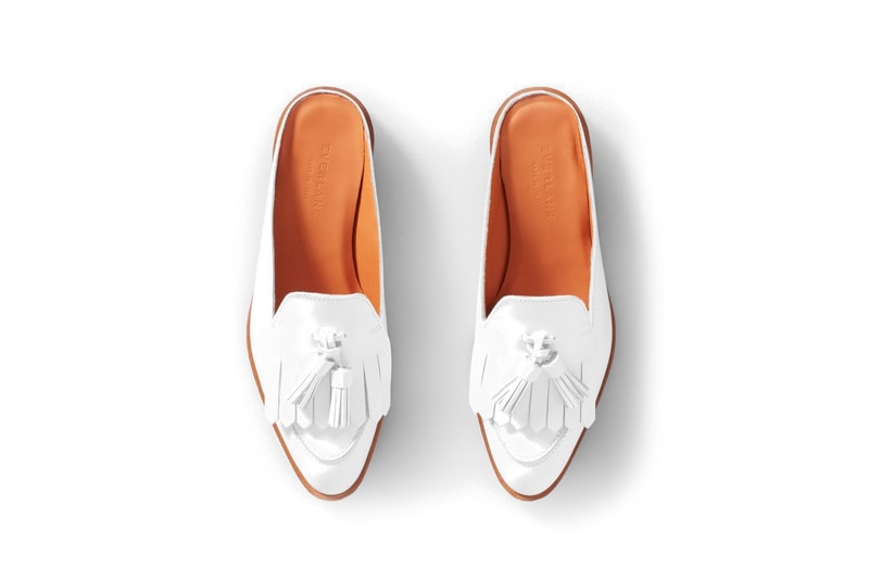 Everlane Classic Leather Mules Black Burgundy White Loafers Slippers Shoes