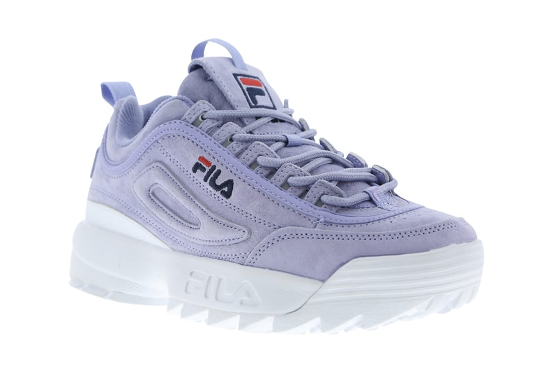 FILA ultra violet pantone 2018 disruptor 2 II sneaker sweet lavender pastel purple chunky bulky 90s dad shoe affordable where to buy Foot Locker