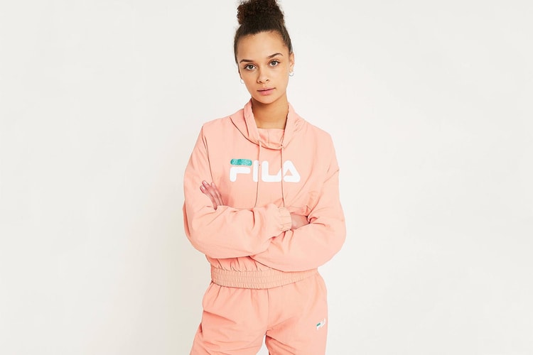 FILA's New Logo Track Set Arrives in a Perfect Peachy Pink