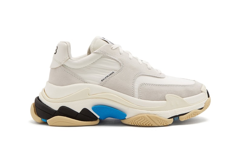 Balenciaga Triple-S sneaker minimal white blue black mens womens unisex where to buy matchesfashion.com matchesfashion
