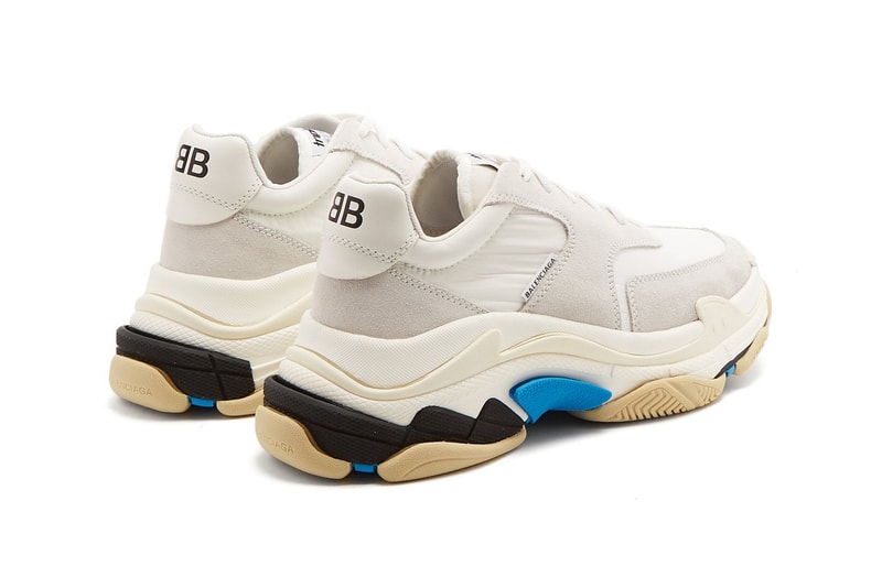 Balenciaga Triple-S sneaker minimal white blue black mens womens unisex where to buy matchesfashion.com matchesfashion