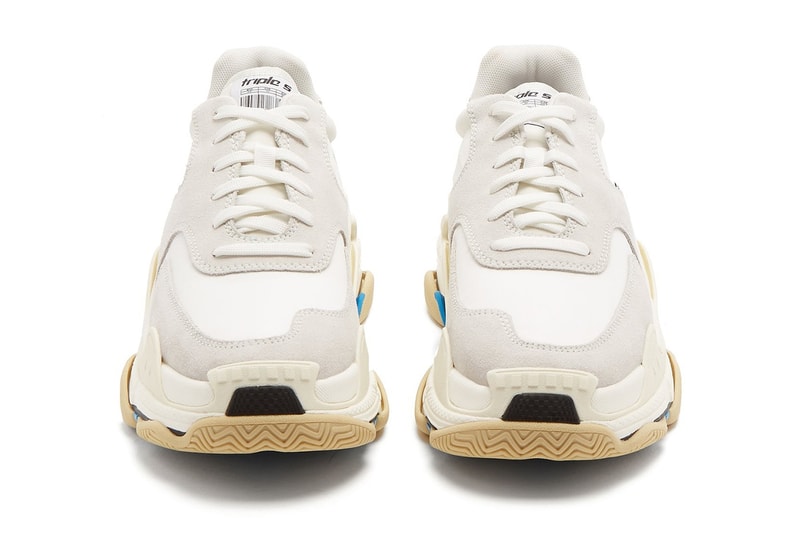 Balenciaga Triple-S sneaker minimal white blue black mens womens unisex where to buy matchesfashion.com matchesfashion