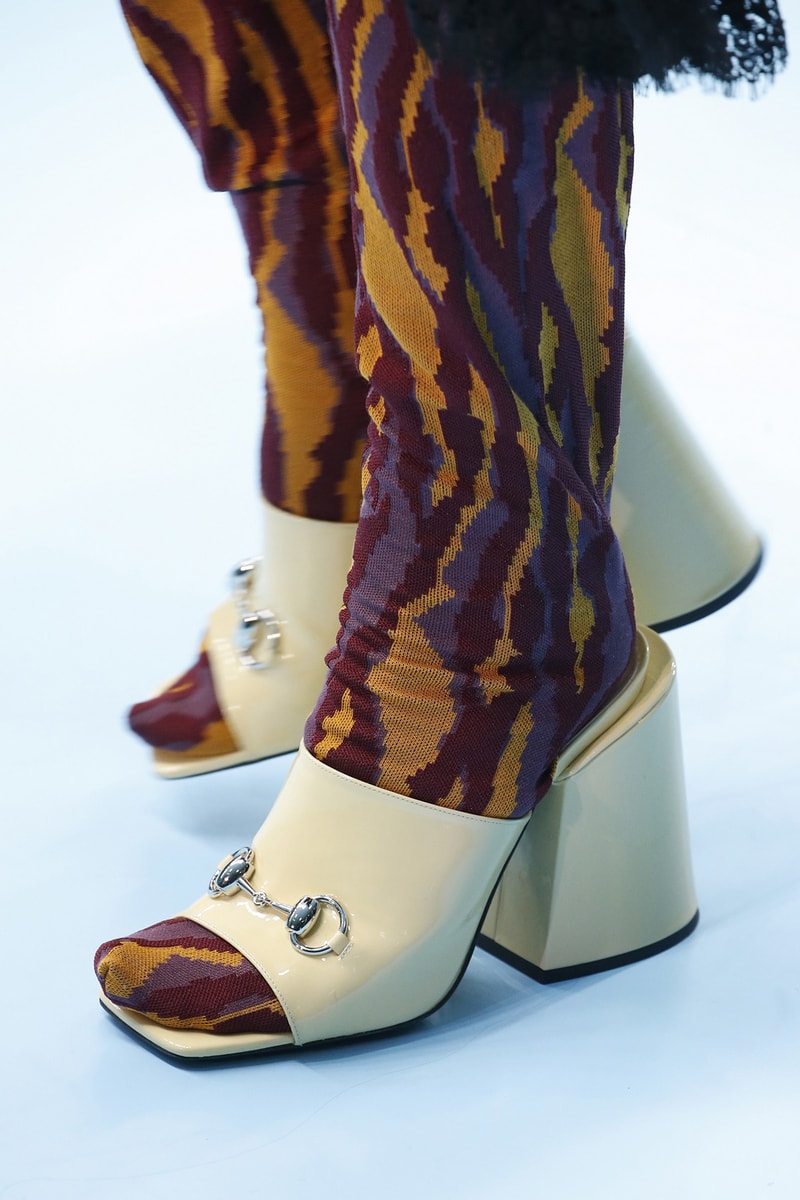 Gucci Chunky Heel Sandal Fall Winter 2018 Milan Fashion Week