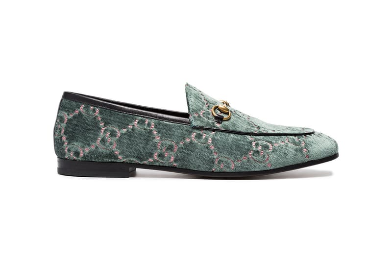 We're Obsessed with Gucci's New Logo Velvet Loafers
