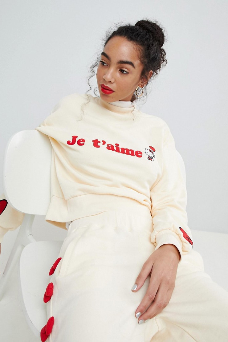 hello kitty asos sanrio collaboration plus size curve iphone case earrings pajamas t shirt sweater slippers bow