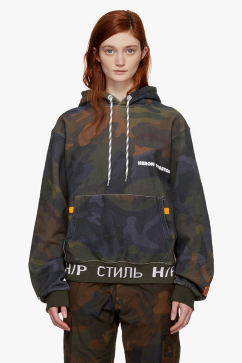 Heron Preston Eggs Hoodie Camouflage