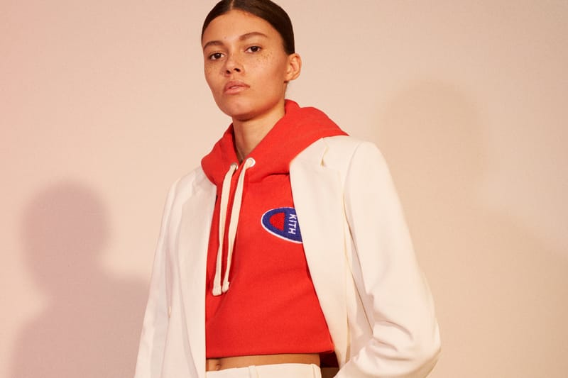 KITH x Champion's Exclusive Collaboration Is Cozy Girl Heaven