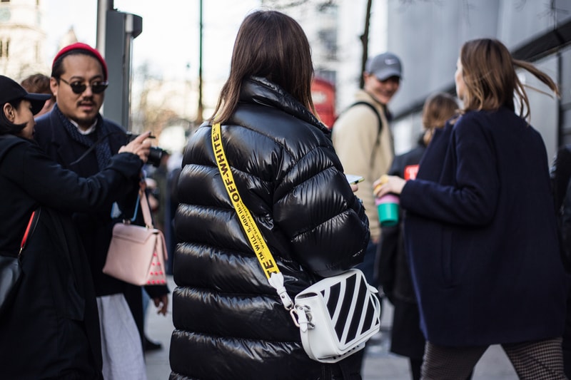 London Fashion Week LFW 2018 Streetsnaps street style off-white balenciaga triple s burberry gucci supreme louis vuitton sneakers jw anderson bags accessories