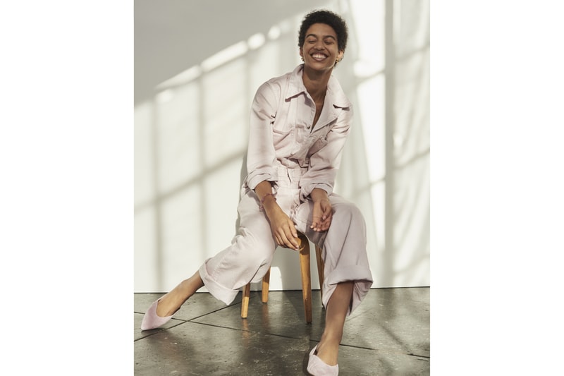 Madewell x As Ever NYC Collection Coverall Bodysuit Shortall Lavendar