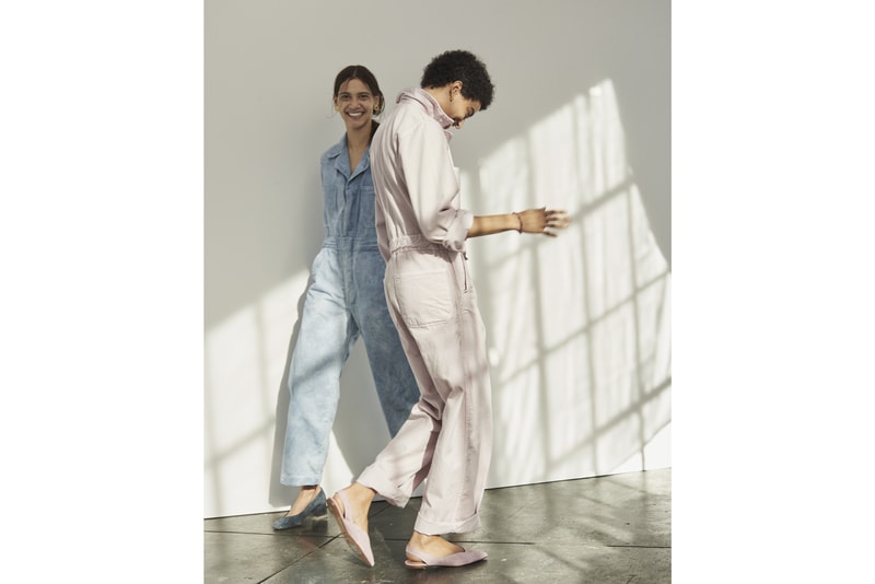 Madewell x As Ever NYC Collection Coverall Bodysuit Shortall Lavendar Indigo