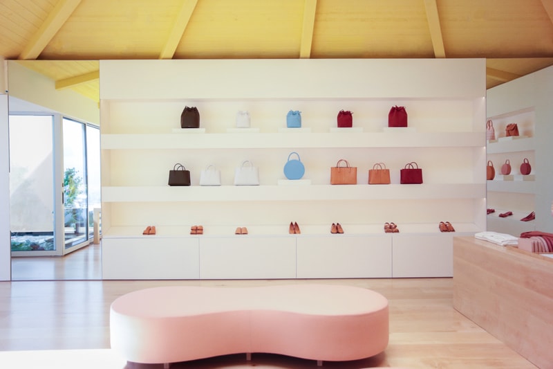 Mansur Gavriel Los Angeles Store Opening Cafe Flora Bags Fashion Retail Location