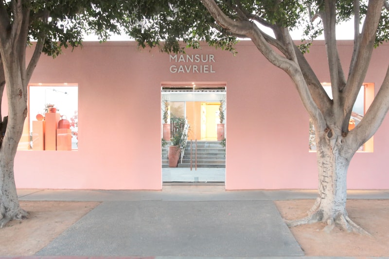 Mansur Gavriel Los Angeles Store Opening Cafe Flora Bags Fashion Retail Location