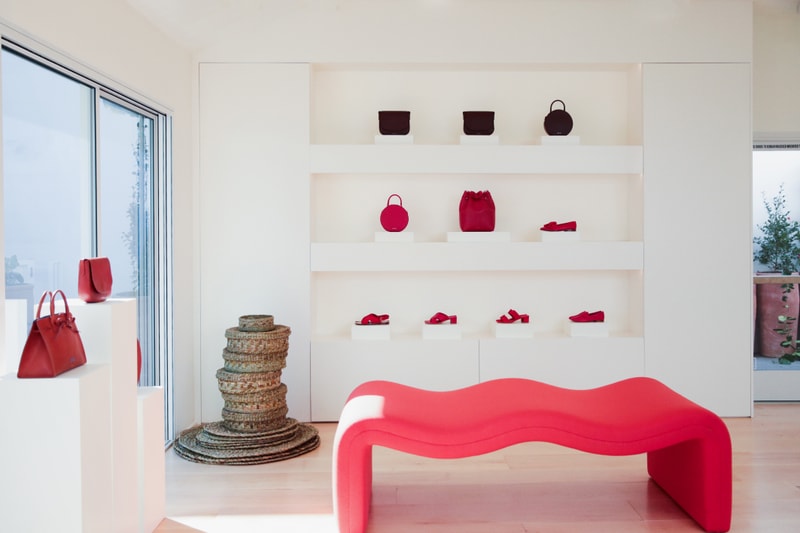 Mansur Gavriel Los Angeles Store Opening Cafe Flora Bags Fashion Retail Location