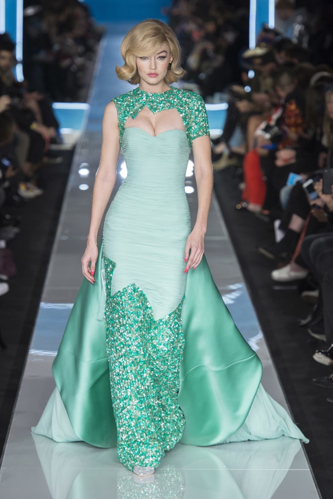 Jeremy Scott Moschino Fall/Winter 2018 MFW Show Gigi Hadid Bella Hadid Kaia Gerber Milan Fashion Week Collection Runway