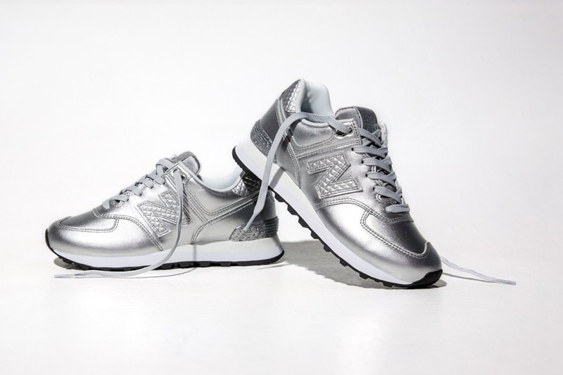 New Balance 574 Glitter Pack Silver