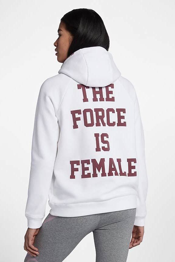 Nike Sportswear Force Is Female Pullover Hoodie White