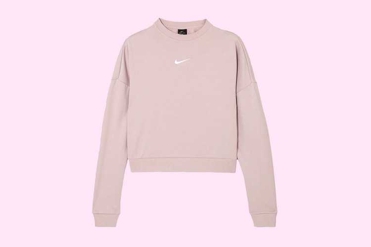 Hey Minimalists, Nike's Pastel Pink Swoosh Logo Sweatshirt Is for You
