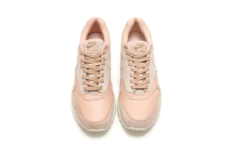 NikeLab Air Max 1 Pinnacle Sand naturally tanned leather pink