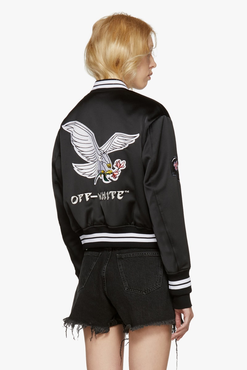 Off-White New Arrivals Spring Collection Silk Bomber Jacket