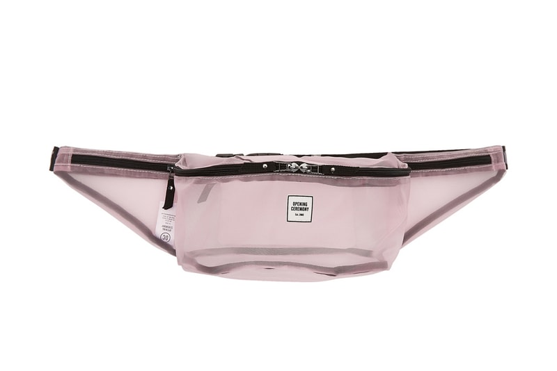 Opening Ceremony Mesh Fanny Pack Bag Pink White Red Black Simple Bum Bag Purse Torch Humberto Leon Carol Lim