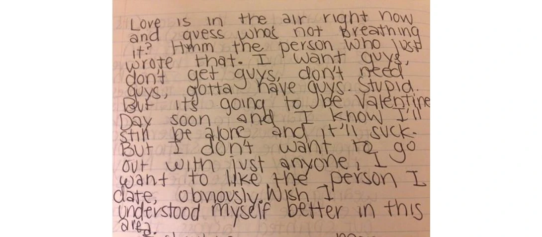 reader submissions instagram old diary entries teenagers